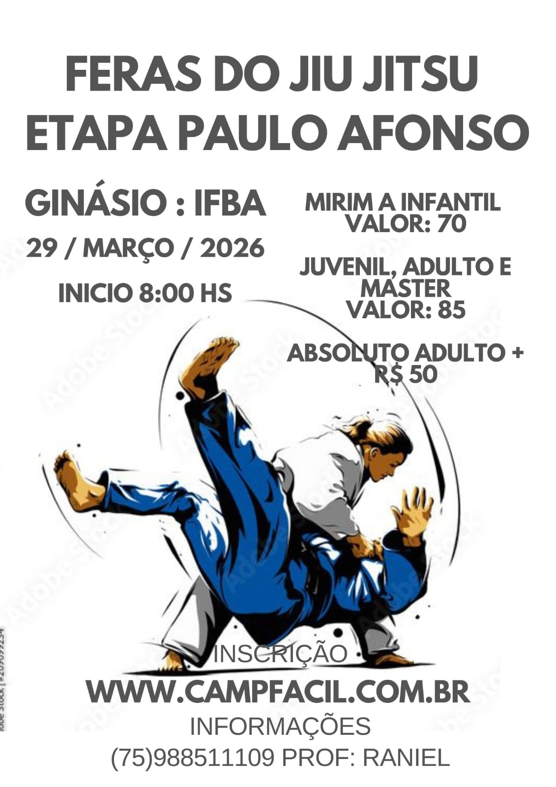 FERAS DO JIU JITSU - ETAPA PAULOA AFONSO 2026