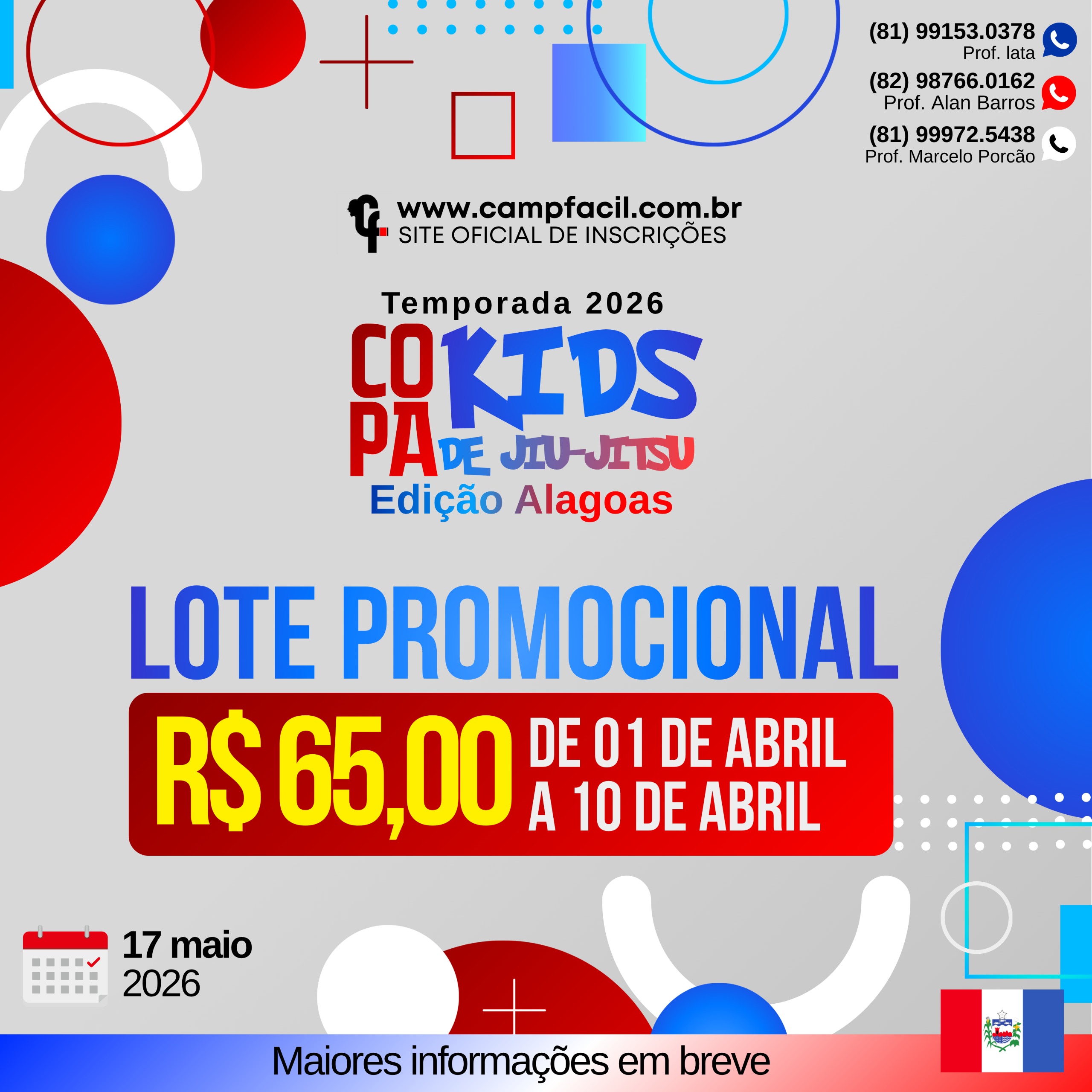COPA KIDS EDIÇÃO ALAGOAS 2026