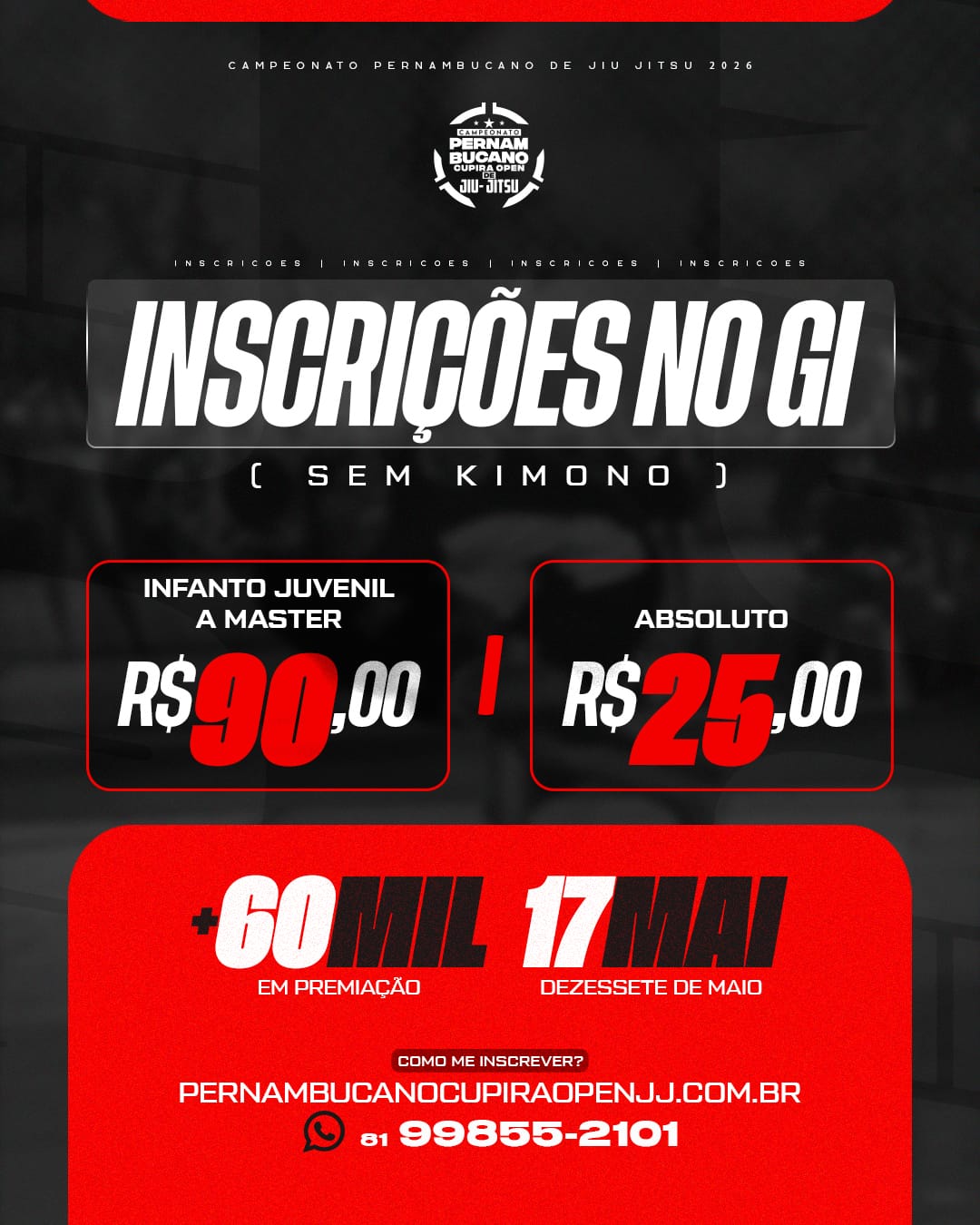 PERNAMBUCANO CUPIRA OPEN DE JIU JITSU NOGI /2026