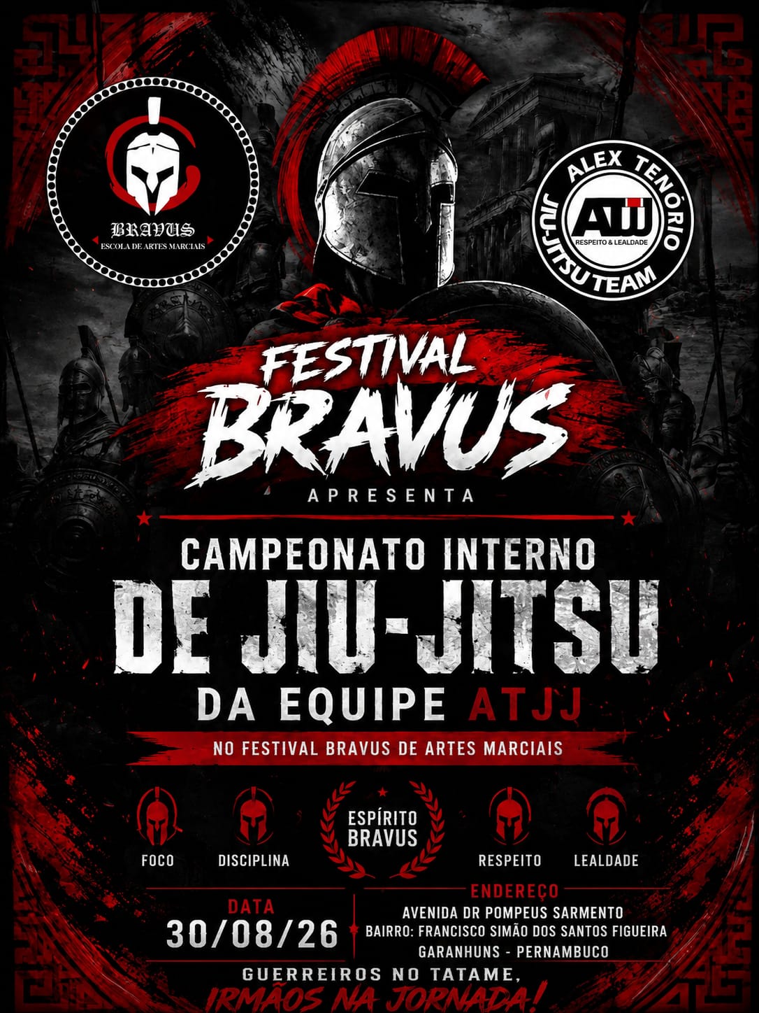 FESTIVAL BRAVUS DE JIU JITSU INTERNO 2026